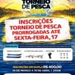 Castilho prorroga inscrições do Torneio de Pesca e abre venda individual para confraternização