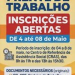 Itapura abre inscrições para o programa Frente de Trabalho; saiba como participar