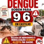 Casos de dengue sobem para 96 em Castilho e recusa de moradores à nebulização acende alerta na saúde
