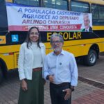 Castilho recebe 1º ônibus escolar com ar-condicionado e amplia renovação da frota da Educação