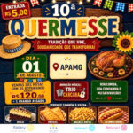 10ª Quermesse da Apamg acontece no dia 1º de agosto, em Guaraçaí