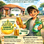 CONSCIÊNCIA AMBIENTAL: Campanha permanente já recolheu mais de 1,6 mil litros de óleo de cozinha usado