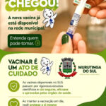 Murutinga anuncia começo de aplicações da nova vacina Pneumo 20