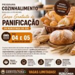 Programa Cozinhalimento realiza o primeiro Curso Gratuito de Panificação em Murutinga do Sul