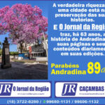 ANDRADINA – 89 ANOS – JR – O JORNAL DA REGIÃO e JR CAÇAMBAS