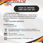 Balcão de Empregos de Castilho oferece 30 vagas para Trabalhador Rural na Cutrale