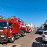 Castilho, Forças de Segurança e Viralcool realizam carreata contra incêndios e queimadas