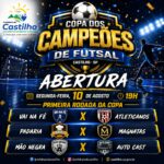 Copa dos Campeões,  em Castilho, terá abertura segunda às 19h