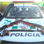 Polícia Ambiental flagra grupo durante caça de javalis e apreende armas, munições e equipamentos