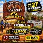 Cavalgada da Comitiva Boa Sorte acontece no dia 27 de setembro