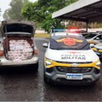 Policiamento Rodoviário apreende veículo carregado com cigarros em rodovia de Regente Feijó