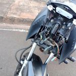 Motociclista bate contra lixeira ao fugir de abordagem da PM e em Castilho