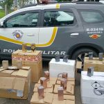 Policiamento Rodoviário prende dois criminosos por descaminho e apreende 540 perfumes na Integração