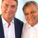 Prefeito Cristiano representa interior paulista em cerimônia do Podemos em Brasília em apoio a Flávio Bolsonaro