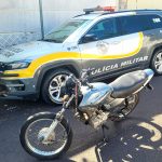 TOR prende criminoso e recupera motocicleta furtada